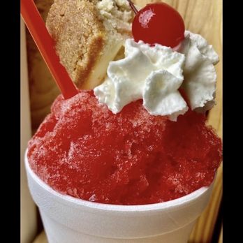 Country Corner Snackiez - cherry cheesecake in a cup - Shaved Snow Near Me - Choctaw, Oklahoma Country Corner Snackiez - cherry cheesecake in a cup - Shaved Snow Near Me - Choctaw, Oklahoma