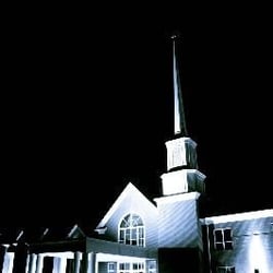 Northside Christian Church - Church at night