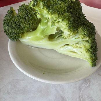 Park West Diner - The side of steamed broccoli, still sitting in some water, in a coffee saucer. Maybe next time, cut it off the stem? - Diners Near Me - Little Falls, New Jersey Park West Diner - The side of steamed broccoli, still sitting in some water, in a coffee saucer. Maybe next time, cut it off the stem? - Diners Near Me - Little Falls, New Jersey