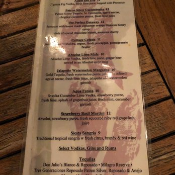 The Cottage - Drink menu - New American Near Me - Sarasota, Florida The Cottage - Drink menu - New American Near Me - Sarasota, Florida