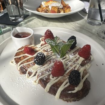 Taverna - brunch at Taverna - french toast & hash - Italian Near Me - Austin, Texas