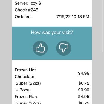 Bounce Boba Lounge - Receipt from 7/15 - Juice Bars & Smoothies Near Me - Northridge, California Bounce Boba Lounge - Receipt from 7/15 - Juice Bars & Smoothies Near Me - Northridge, California