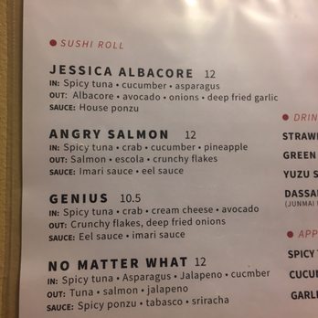 Chobop - Newer rolls with price and description - Sushi Bars Near Me - Costa Mesa, California