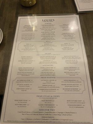 Menu photo 5 Louie's Prime Steak & Seafood Port Washington, NY Menu photo 5 Louie's Prime Steak & Seafood Port Washington, NY