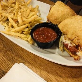 Giordano's - Chicken Parm sandwich with fries - Pizza Near Me - Kissimmee, Florida