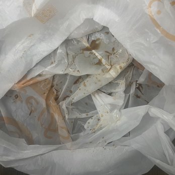 Butterfish - Bottom of bag soaking I have no idea how possible but yes. And food was thrown away immediately. - Poke Near Me - Clovis, California