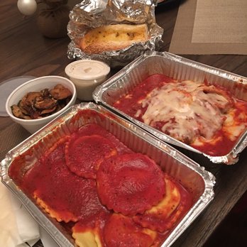 LA Lasagna - Lasagna and ravioli! Really good! Next time I'll pass on the garlic bread and zucchini. - Italian Near Me - Northridge, California