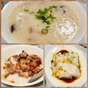 Royal Kitchen - Preserved egg/pork congee, spare rib rice noodle, rice noodle with shrimp & scallion - Chinese Near Me - Plano, Texas