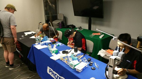 Photo of Photo Tech Repair Service - New York, NY, US. Photo Tech within B&H event space performing sensor cleanings