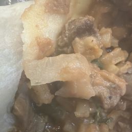 Onions in my burrito. That's the one thing asked them not to put in my food. Onions in my burrito. That's the one thing asked them not to put in my food.