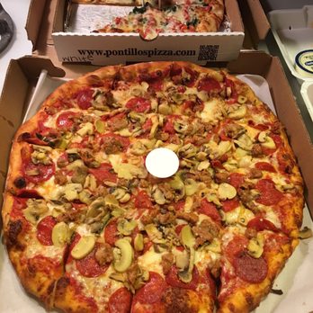 Pontillo's Pizza - two pizzas in boxes - Pizza Near Me - Hilton, New York