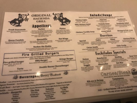 Menu photo 6 Original Hacienda Grill Bakersfield, CA Menu photo 6 Original Hacienda Grill Bakersfield, CA