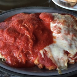 Origlio's Wagon Wheel Restaurant - The sauce on this chicken parm and spaghetti was delicious!