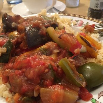 Ádh Dánlann Gallery - The vegetation dish of the day which was also vegan: ratatouille and cous cous. - Vegetarian Near Me - Dingle, Kentucky