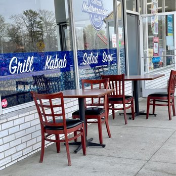 Sara's Mediterrean Grill - Outdoor seating, now that the weather is better - Mediterranean Near Me - Wappingers Falls, New York