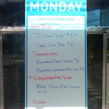 Eat On Monday - Menu for Feb 2011 - Food Trucks Near Me - Milpitas, California
