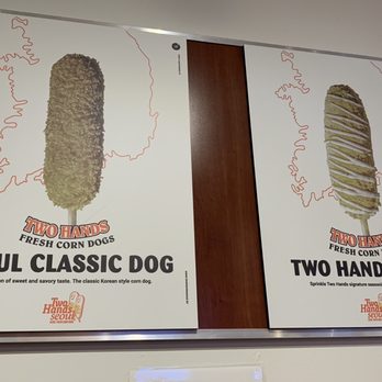 Two Hands Corn Dogs - Signs - Hot Dogs Near Me - Houston, Texas Two Hands Corn Dogs - Signs - Hot Dogs Near Me - Houston, Texas
