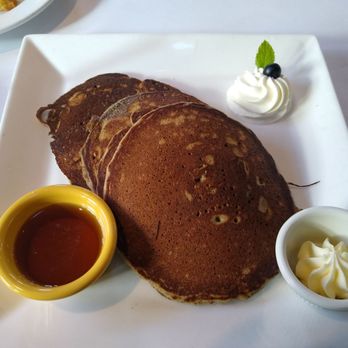 Del Ray Cafe - Buckwheat pancakes with maple syrup. - French Near Me - Alexandria, Virginia