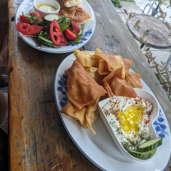 The Oud & The Fuzz - Burek and labneh with pita chips - Cocktail Bars Near Me - Toronto, Ontario The Oud & The Fuzz - Burek and labneh with pita chips - Cocktail Bars Near Me - Toronto, Ontario