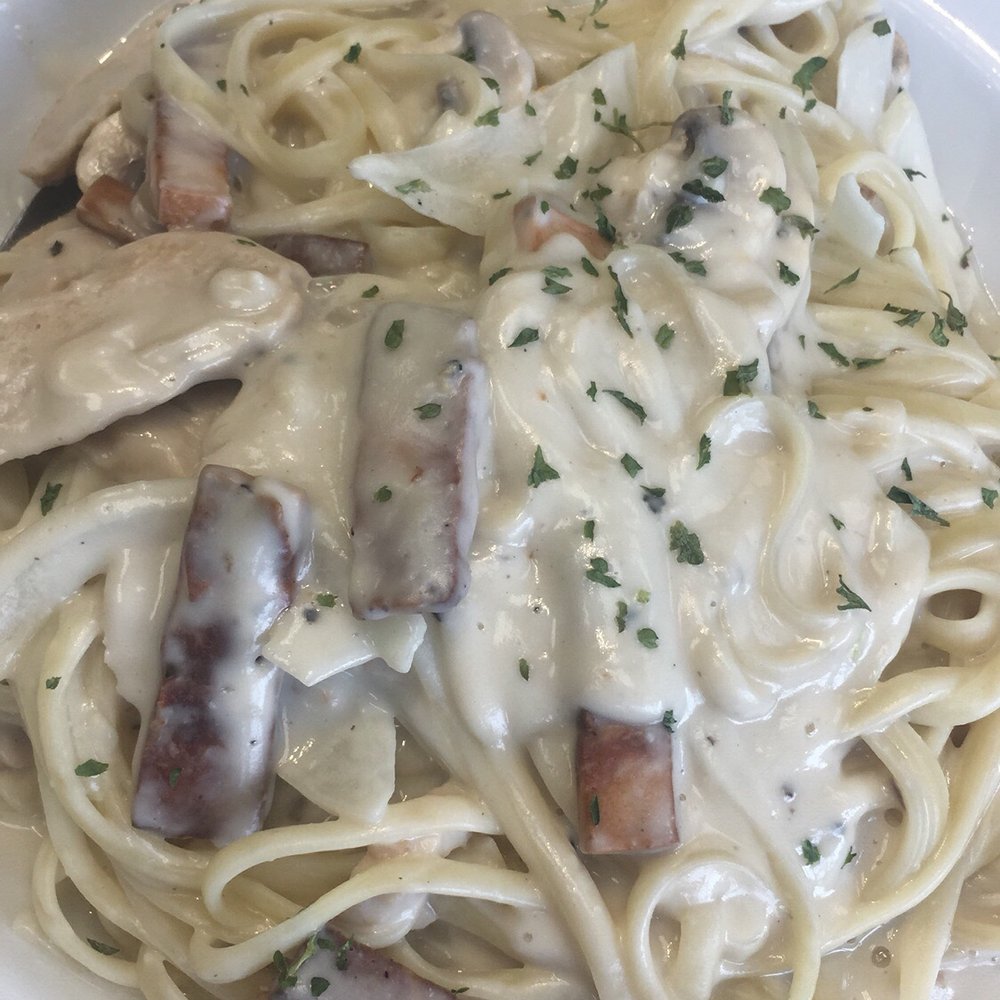 My Vegan - Carbonara Soy Chicken Pasta - Thai Near Me - Pasadena, California My Vegan - Carbonara Soy Chicken Pasta - Thai Near Me - Pasadena, California