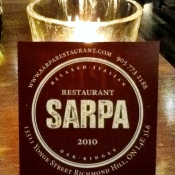 Sarpa Restaurant - Italian Near Me - Richmond Hill, Ontario Sarpa Restaurant - Italian Near Me - Richmond Hill, Ontario