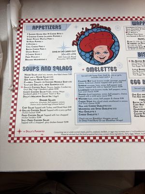 Menu photo 1 Dolly's Diner Princeton, WV