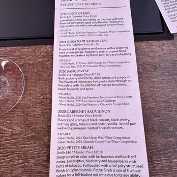 Garre Winery - Wine tasting menu - Wineries Near Me - Livermore, California Garre Winery - Wine tasting menu - Wineries Near Me - Livermore, California