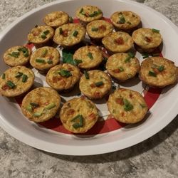 Crab puffs. Just a few of them. The recipe makes 46.