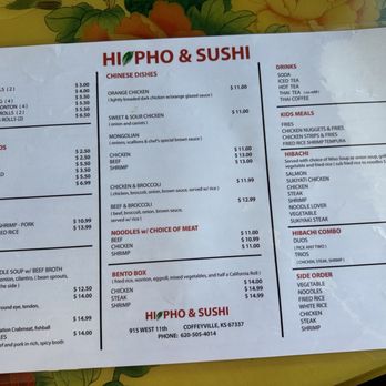 Hi-Pho and Sushi - Menu side 2 - Sushi Bars Near Me - Coffeyville, Kansas Hi-Pho and Sushi - Menu side 2 - Sushi Bars Near Me - Coffeyville, Kansas