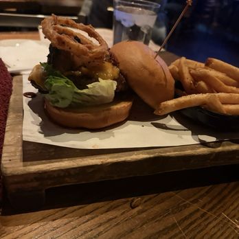 Virgil's Real BBQ - Virgil's BBQ Burger* With fries - Bars Near Me - Las Vegas, Nevada Virgil's Real BBQ - Virgil's BBQ Burger* With fries - Bars Near Me - Las Vegas, Nevada