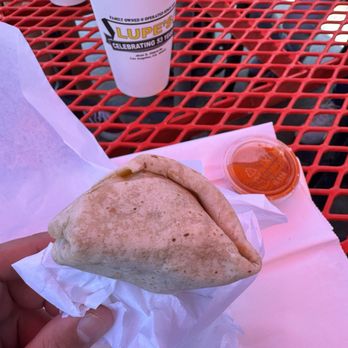 Lupe's Burritos - Combo Bean, Cheese and Green Burrito - Food Stands Near Me - Los Angeles, California Lupe's Burritos - Combo Bean, Cheese and Green Burrito - Food Stands Near Me - Los Angeles, California