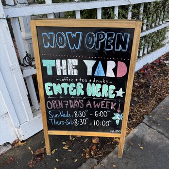 The Yard Coffee - Hours - Coffee & Tea Near Me - Redwood City, California