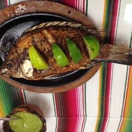 Fried talapia .. It was sizzling upon arrival!
