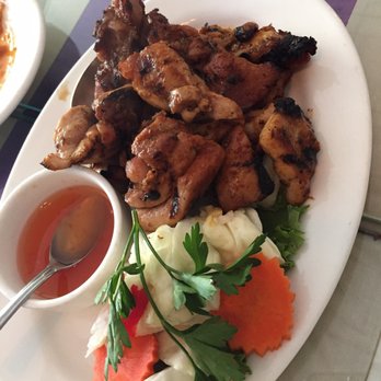 Battambang  - #39. Moarn Aing ($11.25) - Charbroiled boneless chicken marinated in ginger sauce. - Cambodian Near Me - Oakland, California