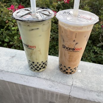 Sharetea - Matcha with Fresh Milk, Classic Pearl Milk Tea - Bubble Tea Near Me - Northridge, California