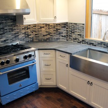Featured Kitchen and Bath - a blue stove and sink - Kitchen & Bath Near Me - Mill Creek, Washington Featured Kitchen and Bath - a blue stove and sink - Kitchen & Bath Near Me - Mill Creek, Washington