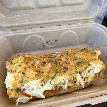 Old Oregon Smoke House - Crab melt. Definitely a good amount of crab - Fish & Chips Near Me - Rockaway Beach, Oregon Old Oregon Smoke House - Crab melt. Definitely a good amount of crab - Fish & Chips Near Me - Rockaway Beach, Oregon