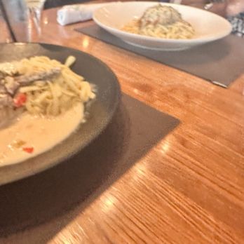 Chef Point Bar & Restaurant - Stuffed chicken (left) Stuffed Flounder (left) - New American Near Me - Colleyville, Texas Chef Point Bar & Restaurant - Stuffed chicken (left) Stuffed Flounder (left) - New American Near Me - Colleyville, Texas