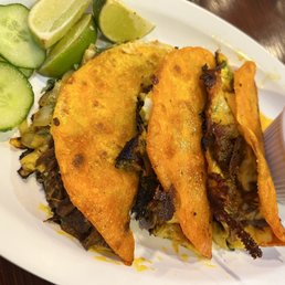 Burrita Tacos and I made them a Quesa-Taco which was really good. Burrita Tacos and I made them a Quesa-Taco which was really good.