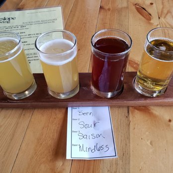 Backslope Brewing - Tasting flight - Breweries Near Me - Columbia Falls, Montana Backslope Brewing - Tasting flight - Breweries Near Me - Columbia Falls, Montana