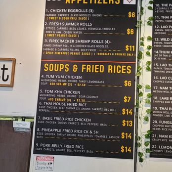 Sally’s Kitchen - Menu 1 - Laotian Near Me - Buford, Georgia