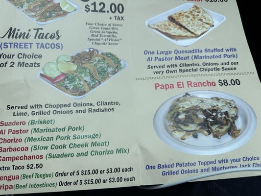 Menu photo 1 El Rancho Marble Falls, TX