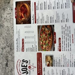 Joe's Pizza - Menu