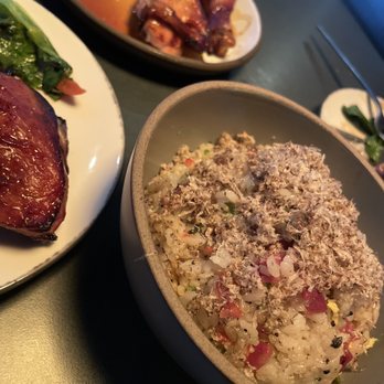 Ryla - Truffle Fried Rice w/ chinese sausage, broken scrambled egg, and little specks of ginger - Asian Fusion Near Me - Hermosa Beach, California