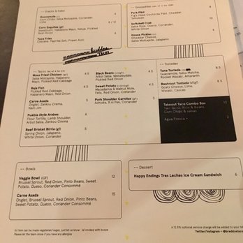 Breddos Tacos - Lunch menu - Street Vendors Near Me - London, XGL