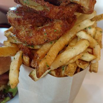 Burger Lounge - 1/2 Fries and 1/2 Rings - Burgers Near Me - Irvine, California Burger Lounge - 1/2 Fries and 1/2 Rings - Burgers Near Me - Irvine, California