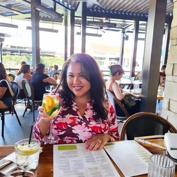 The Olive Restobar - Me enjoying sangria on the patio. - Mediterranean Near Me - Downey, California