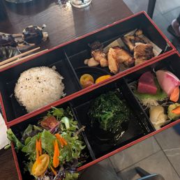 Lunch set with Sea bass. Delicious! Lunch set with Sea bass. Delicious!