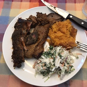 La Verdad Cafe Deli - Bourbon mashed sweet potatoes, kale apple slaw, brisket, burnt ends and ribs. - Smokehouse Near Me - Buffalo, New York La Verdad Cafe Deli - Bourbon mashed sweet potatoes, kale apple slaw, brisket, burnt ends and ribs. - Smokehouse Near Me - Buffalo, New York