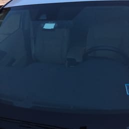 Broken windshield